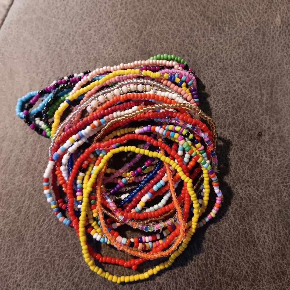 Colorful Beaded Bracelets Set - Picture 2 of 2